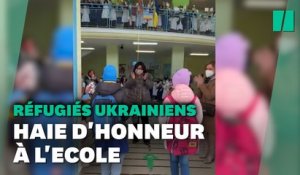 En Italie, ces réfugiés ukrainiens acclamés par 200 écoliers