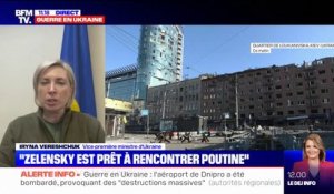 Iryna Vereshchuk, vice-première ministre d'Ukraine: "Notre Président est prêt à rencontrer Poutine"