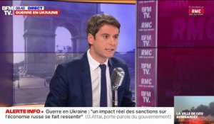 Gabriel Attal sur la guerre en Ukraine: "Notre objectif n'est pas l'escalade du conflit mais que celui-ci cesse"