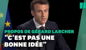 Macron se paie Larcher: "Un président du Sénat ne devrait pas dire ça"