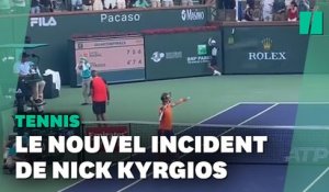Ce ramasseur de balles a failli être blessé par Kyrgios, il finit par récupérer sa raquette