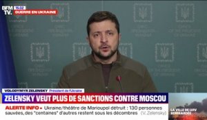 Guerre en Ukraine: Volodymyr Zelensky veut plus de sanctions contre Moscou