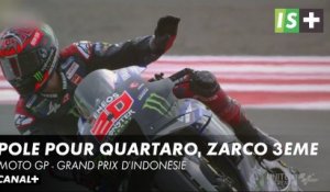 La pole pour Quartararo, Zarco 3ème - GP d'Indonésie - Moto GP