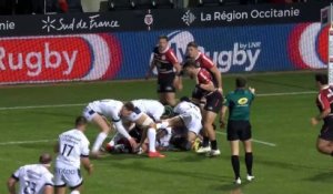 TOP 14 - Essai de Robert RODGERS (MHR) - Stade Toulousain - Montpellier Hérault Rugby - J15 - Saison 2021/2022
