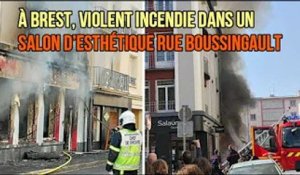 À Brest, violent incendie dans un salon d’esthétique rue Boussingault