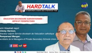 Hard Talk : Éducation secondaire subventionnée : défis et perspectives.