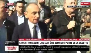 "Morandini Live" en direct de la porte de La Villette - Eric Zemmour interpellé par un habitant