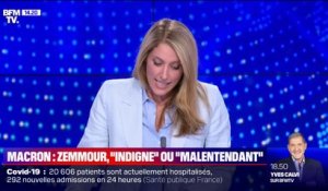 Zemmour "indigne" ou "malentendant" pour Emmanuel Macron: "Une plaisanterie de garçon de bain", répond le candidat de Reconquête