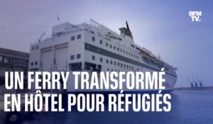 À bord du ferry qui accueille les réfugiés ukrainiens dans le port de Marseille