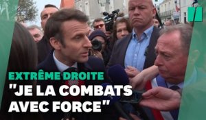 Macron regrette que Le Pen soit moins présentée "comme d'extrême droite"