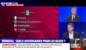 Mondial 2022: la France affrontera le Danemark, la Tunisie ainsi qu'un barragiste parmi le Pérou, l'Australie et les Émirats arabes unis