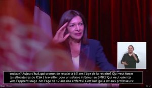 Anne Hidalgo tacle Emmanuel Macron "et ses amis de McKinsey"