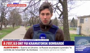Guerre en Ukraine: à l'Est, les habitants de Kramatorsk fuient les bombardements