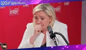 Marine Le Pen manque de s'étouffer en plein direct, ces étranges quintes de toux qui coupent court à