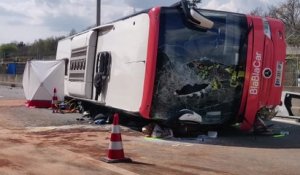 Accident mortel sur l'autoroute E19 impliquant un bus français