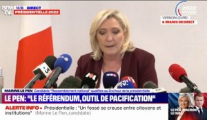 Marine Le Pen: "Je compte consulter le seul expert qu'Emmanuel Macron n'a jamais consulté: le peuple"