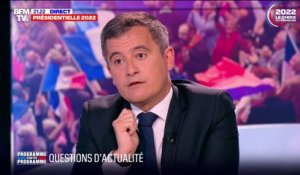 Gérald Darmanin "espère que Marine Le Pen s'excusera auprès des policiers avant la fin de la campagne"