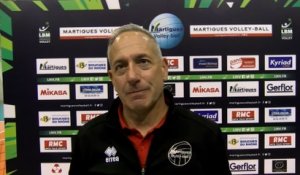 Interview maritima: Christophe Charroux après l'élimination de Martigues Volley contre Saint-Quentin