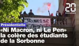 Présidentielle : Des centaines d'étudiants manifestent contre les résultats devant la Sorbonne occupée