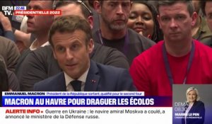 Au Havre, Emmanuel Macron cherche à convaincre les électeurs de gauche