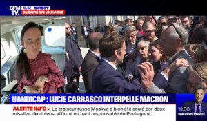 "Je me suis sentie entendue": la jeune femme qui a interpellé Emmanuel Macron sur l'allocation adulte handicapé réagit