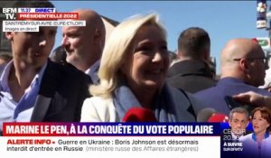 Marine Le Pen: "Je ne choisis pas les villes dans lesquelles je viens en fonction des résultats que j'ai pu y faire"