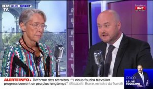Elisabeth Borne: "Évidemment qu'il ne faut pas, comme le propose Marine Le Pen, démonter les éoliennes existantes"