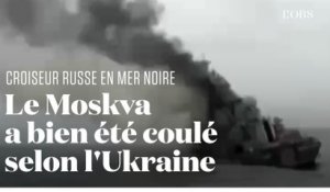 Les Ukrainiens diffusent des images présentées comme celles du naufrage du Moskva