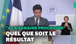 "À la semaine prochaine", Attal annonce un conseil des ministres quelle que soit l'issue du 2nd tour