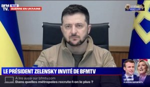 Volodymyr Zelensky à BFMTV: "La guerre a commencé il y a huit ans"
