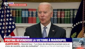 Joe Biden: "Il n'y a pas encore de preuve que Marioupol soit complètement tombée"