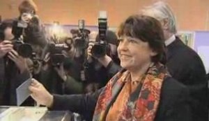 Lille - Le vote de Martine Aubry