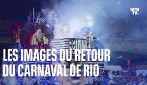 Les images du retour du carnaval de Rio, après deux ans d'absence