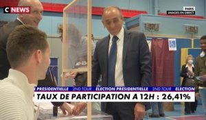 Eric Zemmour a voté dans le VIIIe arrondissement de Paris