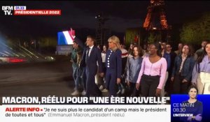 Le soulagement des militants des partisans d'Emmanuel Macron après sa réélection