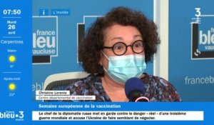 Christine Lorente invitée à l'occasion de la semaine européenne de la vaccination e n Vaucluse