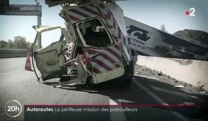 France 2 diffuse les images spectaculaires d'accidents sur l'autoroute impliquant des patrouilleurs