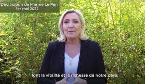 Absente pour la 1ère fois des célébrations du 1er Mai, Marine Le Pen s'exprime tout de même sur Twitter : "Avec un maximum de députés, je serai en mesure de protéger votre pouvoir d'achat"
