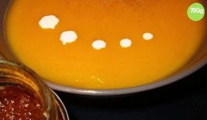 Soupe courge butternut - pate de curry rouge