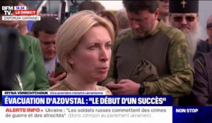 Iryna Verechtchouk, vice-première ministre ukrainienne sur Azovstal: "Dès demain, nous voulons continuer les évacuations"