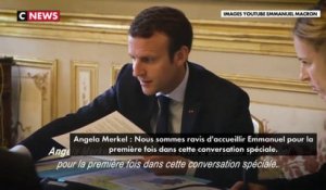 Emmanuel Macron se met en scène dans une vidéo Youtube