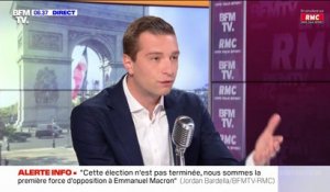 Jordan Bardella:  "Jean-Luc Mélenchon est complétement disqualifié pour incarner l'opposition à Emmanuel Macron"