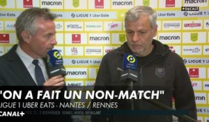 B.Génésio : "on a fait un non-match" - Ligue 1 Uber Eats : Nantes / Rennes J36