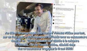 Top Chef 2022 - cet hommage vibrant rendu à Antoine Alléno, tué par un chauffard