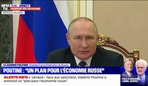 Face aux sanctions, Vladimir Poutine annonce "un plan" pour stabiliser pour l'économie russe