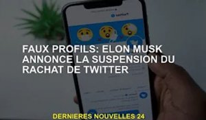 Faux profil : Elon Musk annonce la suspension de l'acquisition de Twitter
