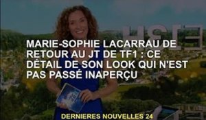 Marie-Sophie Lacarrau de retour au JT de TF1 : Ce détail de la sienne n'est pas passé inaperçu