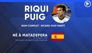 La fiche technique de Riqui Puig