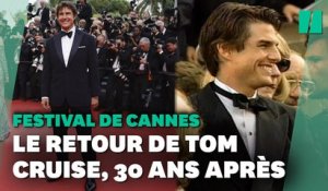 Tom Cruise de retour sur le tapis rouge de Cannes, 30 ans après sa dernière venue