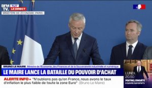 "Notre priorité sera la protection des français contre l'inflation", déclare Bruno Le Maire
